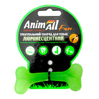 Игрушка AnimAll Fun кость для собак, люминесцентная, 8 см, зеленая Игрушка AnimAll Fun кость для собак, люминесцентная, 8 см, зеленая