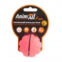 Игрушка AnimAll Fun тренировочный мяч для собак, 5 см, коралловая Игрушка AnimAll Fun тренировочный мяч для собак, 5 см, коралловая