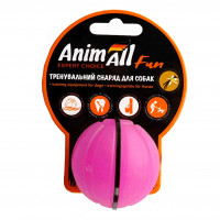 Іграшка AnimAll Fun тренувальний м'яч для собак, 5 см, фіолетова Іграшка AnimAll Fun тренувальний м'яч для собак, 5 см, фіолетова