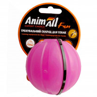 Іграшка AnimAll Fun тренувальний м'яч для собак, 7 см, фіолетова Іграшка AnimAll Fun тренувальний м'яч для собак, 7 см, фіолетова