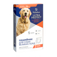Нашийник Palladium Ultra Protect від бліх і кліщів для собак великих порід, білий, 70 см Нашийник Palladium Ultra Protect від бліх і кліщів для собак великих порід, білий, 70 см