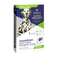 Ошейник Palladium Ultra Protect от блох и клещей для собак средних пород, синий, 45 см Ошейник Palladium Ultra Protect от блох и клещей для собак средних пород, синий, 45 см