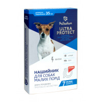 Ошейник Palladium Ultra Protect от блох и клещей для собак мелких пород, красный, 35 см Ошейник Palladium Ultra Protect от блох и клещей для собак мелких пород, красный, 35 см