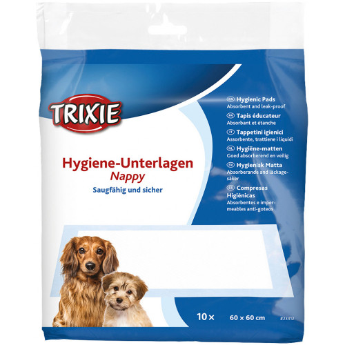 Пелюшки вбираючі Trixie для цуценят, 60×60 см, 10 шт