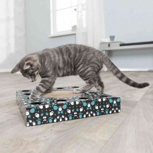 Дряпки Trixie для котів, з кулькою, 33х5.5х33 см, чорний, картон