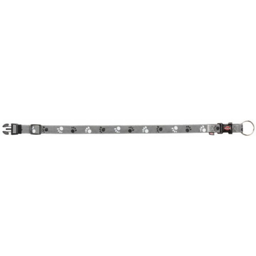 Нашийник Trixie Silver Reflect L-XL світловідбиваючий, 40-65 см х 25 мм, чорно-сірий