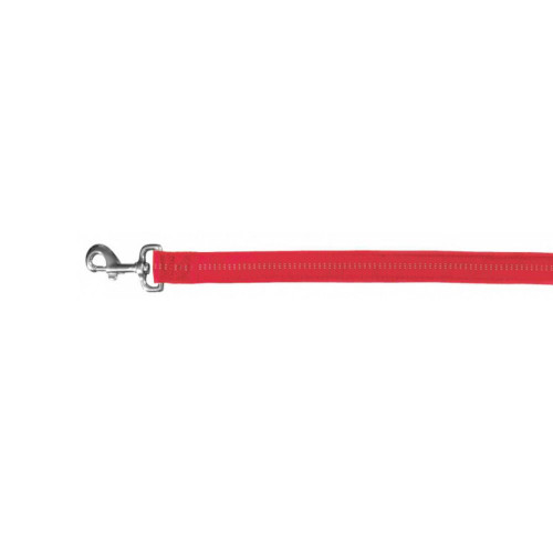 Повідець Trixie Softline Elegance XS для собак, 1.2 м х 10 мм, червоний, з смугами, нейлон