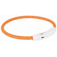 Ошейник Trixie Flash Light USB XS-S светящийся, с отражающей полосой, 35 см х 7 мм, оранжевый Ошейник Trixie Flash Light USB XS-S светящийся, с отражающей полосой, 35 см х 7 мм, оранжевый
