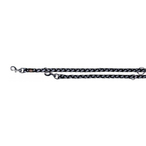 Повідець-перестібка Trixie Cavo Reflect Adjustable Lead для собак, світловідбиваючий, розмір S-M, 2 м/12 мм, чорний