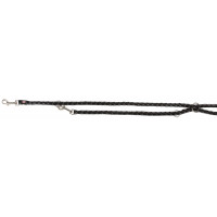 Поводок-перестёжка Trixie Cavo Adjustable Lead для собак, плетёный, круглый, размер S-M, 2 м/12 мм, чёрный/графит Поводок-перестёжка Trixie Cavo Adjustable Lead для собак, плетёный, круглый, размер S-M, 2 м/12 мм, чёрный/графит