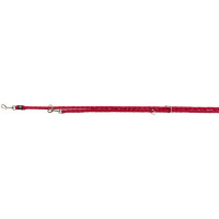 Повідець-перестібка Trixie Cavo Adjustable Lead для собак, плетений, круглий, розмір L-XL, 2 м/18 мм, червоний Повідець-перестібка Trixie Cavo Adjustable Lead для собак, плетений, круглий, розмір L-XL, 2 м/18 мм, червоний