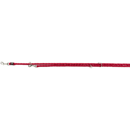 Повідець-перестібка Trixie Cavo Adjustable Lead для собак, плетений, круглий, розмір L-XL, 2 м/18 мм, червоний