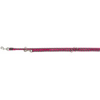 Повідець-перестібка Trixie Cavo Adjustable Lead для собак, плетений, круглий, розмір L-XL, 2 м/18 мм, фуксія/графіт Повідець-перестібка Trixie Cavo Adjustable Lead для собак, плетений, круглий, розмір L-XL, 2 м/18 мм, фуксія/графіт