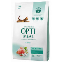 Сухой корм Optimeal для котят, с курицей, 4 кг Сухой корм Optimeal для котят, с курицей, 4 кг