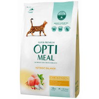 Сухий корм Optimeal для дорослих котів, з куркою, 10 кг Сухий корм Optimeal для дорослих котів, з куркою, 10 кг