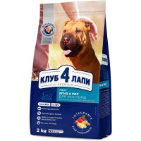 Сухой корм Клуб 4 Лапы Adult All Breeds Premium для взрослых собак всех пород, с ягнёнком и рисом, 2 кг Сухой корм Клуб 4 Лапы Adult All Breeds Premium для взрослых собак всех пород, с ягнёнком и рисом, 2 кг