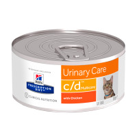 Консерва Hill's Prescription Diet Urinary Care для растворения струвитных камней у кошек, с курицей, 156 г Консерва Hill's Prescription Diet Urinary Care для растворения струвитных камней у кошек, с курицей, 156 г