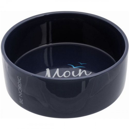 Миска Trixie Be Nordic для собак і кішок, кераміка, темно-синя, 1,4 л / 20 см