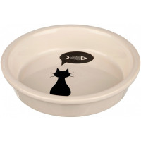 Миска Trixie Cat для кошек, керамика, белая, 0,25 л/13 см Миска Trixie Cat для кошек, керамика, белая, 0,25 л/13 см