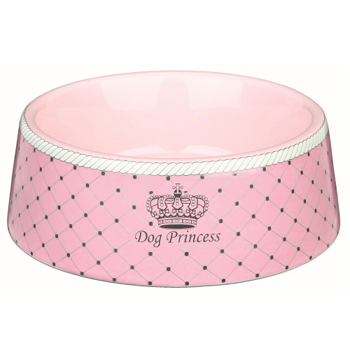 Миска Trixie Dog Princess для собак, кераміка, рожева, 0,45 л / 16 см