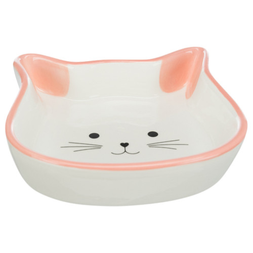 Миска Trixie в формі котячої голови для котів, кераміка, 0,25 л / 12 см