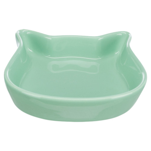 Миска Trixie в формі котячої голови для котів, кераміка, 0,25 l / 12 см