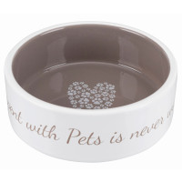 Миска Trixie Pet's Home для собак, керамика, кремовый/бежевый, 0,8 л/16 см