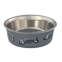 Миска Trixie для кішок, сталева з пластиковим покриттям, 0.25 л/12 см Миска Trixie для кішок, сталева з пластиковим покриттям, 0.25 л/12 см
