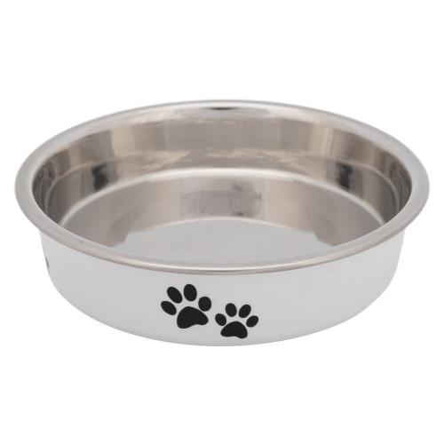 Миска Trixie для коротконосых котов из нержавеющей стали, 0.25 л/13 см