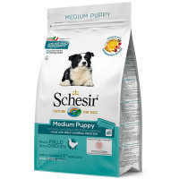 Сухий корм Schesir Dog Medium Puppy з куркою, монопротеїновий, для цуценят середніх порід, 3 кг Сухий корм Schesir Dog Medium Puppy з куркою, монопротеїновий, для цуценят середніх порід, 3 кг