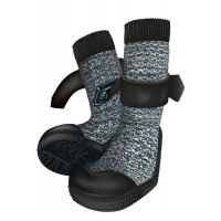 Защитные носки Trixie Walker Socks для собак, размер L-XL, черно-серый Защитные носки Trixie Walker Socks для собак, размер L-XL, черно-серый