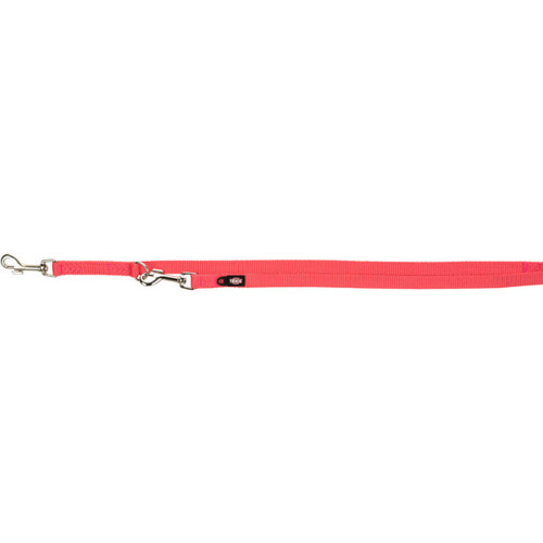 Повідець-перестібка Trixie Premium Adjustable Lead двошаровий для собак, розмір XS-S, 2 м/15 мм, кораловий