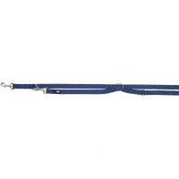 Поводок-перестёжка Trixie Premium Adjustable Lead двухслойный для собак, размер M-L, 2 м/20 мм, индиго Поводок-перестёжка Trixie Premium Adjustable Lead двухслойный для собак, размер M-L, 2 м/20 мм, индиго