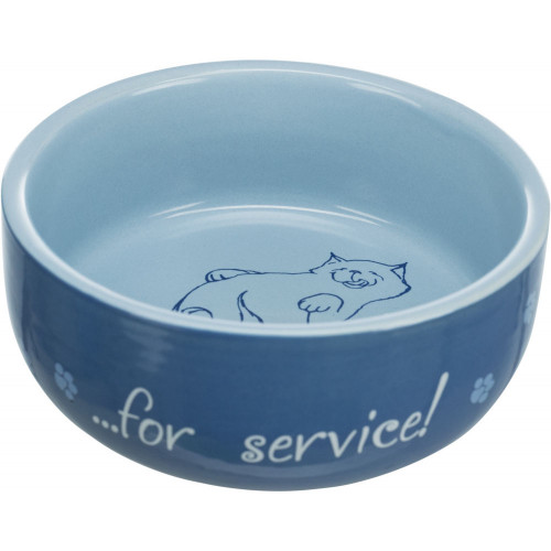 Миска Trixie Thanks for Service для кішок, кераміка, 0,3 л / 11 см