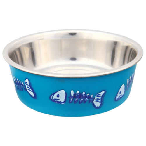 Миска Trixie для кішок, сталева з пластиковим покриттям, 0.25 л/12 см