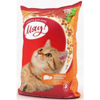 Сухой корм Мяу с печенью для котов, 14 кг Сухой корм Мяу с печенью для котов, 14 кг