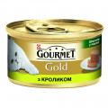 Влажный корм Purina Gourmet Gold для кошек, кусочки в паштете с кроликом, 85 г