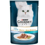 Влажный корм Purina Gourmet Perle Duo для кошек, с океанической рыбой и тунцом, 85 г