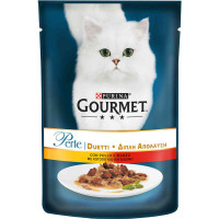 Влажный корм Purina Gourmet Perle Duo для кошек, с курицей и говядиной, 85 г Влажный корм Purina Gourmet Perle Duo для кошек, с курицей и говядиной, 85 г