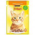 Вологий корм Purina Friskies для котів, з куркою, 85 г