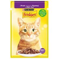 Вологий корм Purina Friskies для котів, з ягням, 85 г Вологий корм Purina Friskies для котів, з ягням, 85 г