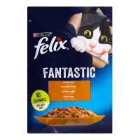 Вологий корм Purina Felix Fantastic для котів, з індичкою, 85 г Вологий корм Purina Felix Fantastic для котів, з індичкою, 85 г
