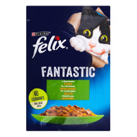 Влажный корм Purina Felix Fantastic для кошек, с кроликом, 85 г Влажный корм Purina Felix Fantastic для кошек, с кроликом, 85 г