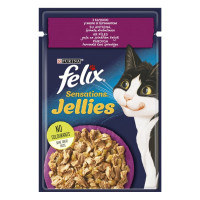 Влажный корм Purina Felix Sensations для кошек, с уткой и шпинатом, 85 г Влажный корм Purina Felix Sensations для кошек, с уткой и шпинатом, 85 г
