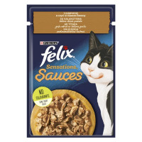 Влажный корм Purina Felix Sensations Sauces для кошек, с индейкой в соусе со вкусом бекона, 85 г Влажный корм Purina Felix Sensations Sauces для кошек, с индейкой в соусе со вкусом бекона, 85 г