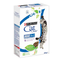 Сухой корм Purina Cat Chow Feline 3 in 1 для кошек, с индейкой, 400 г
