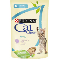 Вологий корм Purina Cat Chow Kitten для кошенят, з індичкою і цукіні, 85 г Вологий корм Purina Cat Chow Kitten для кошенят, з індичкою і цукіні, 85 г