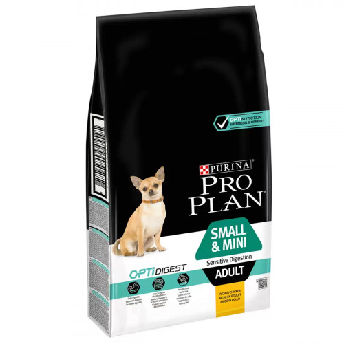 Сухий корм Purina Pro Plan Small & Mini для собак дрібних порід з чутливим травленням, з куркою, 3 кг