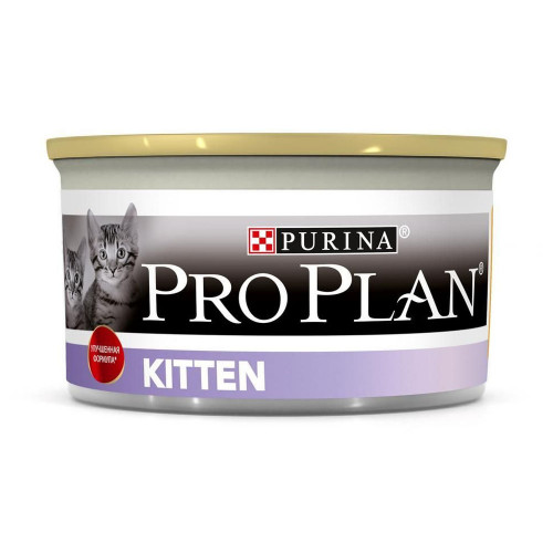 Вологий корм Purina Pro Plan Kitten для кошенят, з куркою, 85 г
