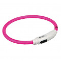 Cветящийся USB ошейник Trixie, для кошек, розовый, 35 см